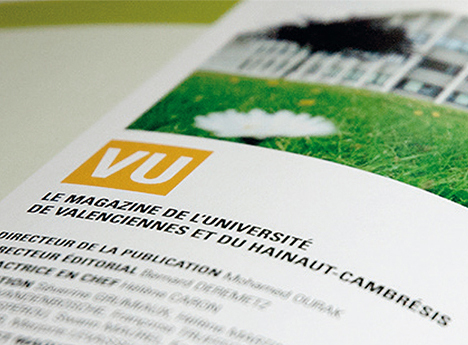 Université de Valenciennes<br>et du Hainaut-Cambraisis<br><I>Le magazine VU</I>
